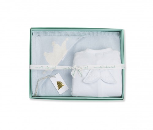 Marie-Chantal - AW15 - angel wing onesie & Tino blanket gift box